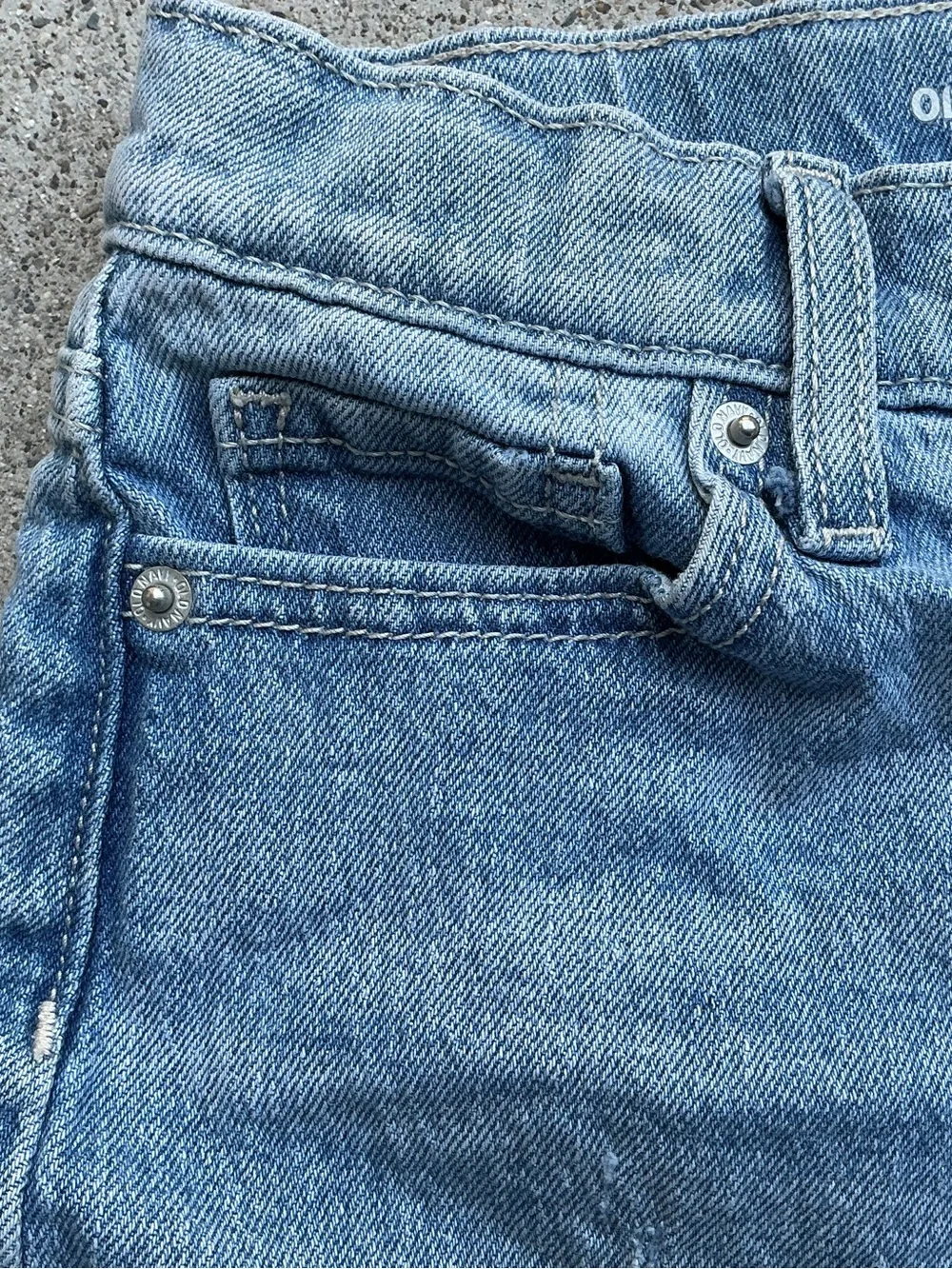 Old Navy Light Wash Denim Cutoff Bermuda Kids Shorts